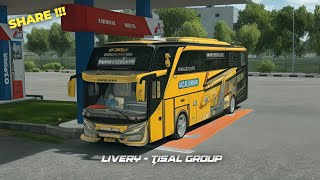 ❗SHARE DAN REVIEW LIVERY TISAL GROUP SADEWA SHD || BUS SIMULATOR INDONESIA