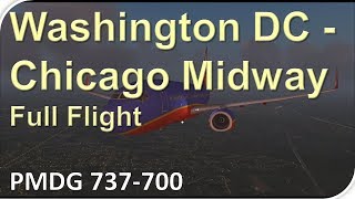 PMDG 737-700: Washington DC to Chicago