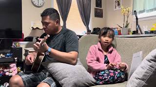 Hallelujah Cover by 6 years old and Dad | Leonard Cohen