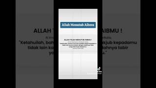 Allah SWT Telah Menutup Aibmu