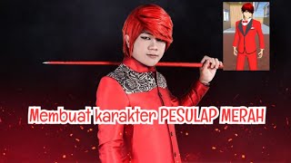 TUTORIAL MEMBUAT KARAKTER PESULAP MERAH (sakura school simulator terbaru 2023)