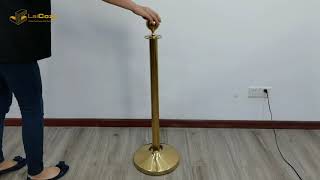 Hotel Crowd Control Queue Barrier Stanchion Post