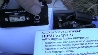 HDMI to DVI converter