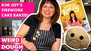 CAKE CHALLENGE! Baking with Kim Joy from GBBO - FIREWORK CAKE BAKED!