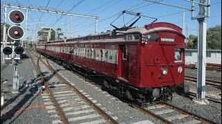 Tait Electric Heritage Trains Around Melbourne's Suburbs.