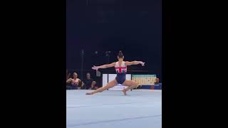 Jessica Gadirova Training Floor at the 2023 World Championships part 2