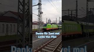 Flixtrain (Ausfahrt Leipzig Hauptbahnhof) Danke für 2 mal Lichti