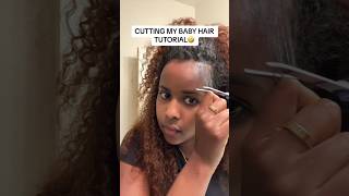 Cutting my baby hair 😂 #blackhair #haircare #hairstyle #naturalhair #longhair