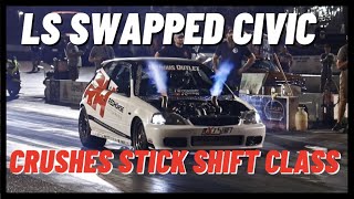 7secs around the corner for this crazy RWD civic