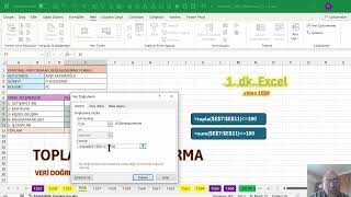 Excel 1 Dakika - Toplamı Sınırlandırma