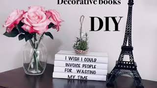 Decorative coffee table books DIY/fashion vinyl book covers/fashion books/quote books/vinyl decals