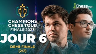 Demi-finale du Champions Chess Tour 2023 : Magnus Carlsen vs Fabiano Caruana | Jour 6