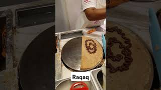 Raqaq Crispy Nutella Pancakes Bahrain #shorts #bahrain #food #foodie #crepes #pancake