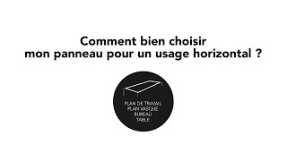 Guide de choix Polyrey - comment bien choisir mon panneau pour un usage horizontal ?