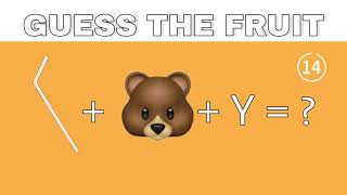 Can you Guess the Fruit 🍉 from the Emoji? | Quiz for Kids | Fun Game