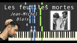 Les feuilles mortes - Jean Michel Blais (Synthesia Tutorial)