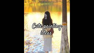 roun canvas painting ideas 💡  #art #artandcraft #youtube