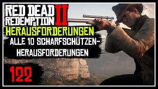 ALLE 10 SCHARFSCHÜTZEN HERAUSFORDERUNGEN! SO SCHNELL GEHT DAS! ★ RED DEAD REDEMPTION 2 🐎