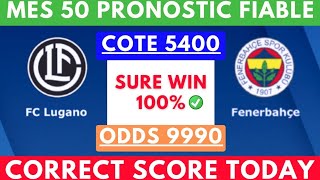 PRONOSTIC FOOT:MES PRONOSTIC FOOTBALL AUJOURD'HUI (football prediction ) CORRECT SCORE|SCORE EXACT