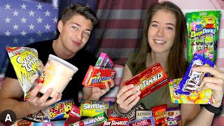 AMERICAN SOUR CANDY *Challenge* (Candy Taste Test Part 2)