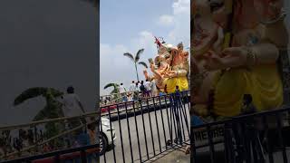 #bye bye Ganesha# just a small short while passing through tank bund##🙏