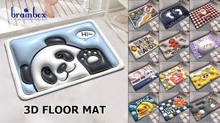 888109 HIGH QUALITY Floor Mat Printing 3D Keset Kaki Karakter Rumah Kamar Mandi Dapur Ruang Tamu