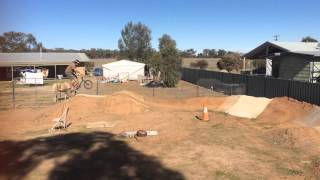 Riding a lap of SCCE My backyard Bmx track on my Supercross Bolt Lt