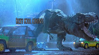 Rexy Kill count/Jurassic park/Jurassic World