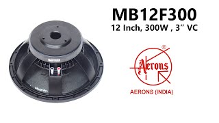 AERONS MB12F300 300W Mid-Bass Speaker