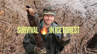 SURVIVAL FIRE IN A ICE STORM