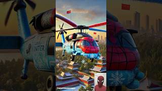 Evolution of Spiderman💥 Frozen Helicopter Combo🥰 Marvel ✅ #marvel #spiderman #shorts