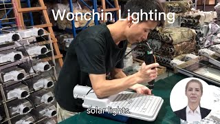 why choose Wonchin Lighting as your solar lights vendor? IP65 outdoor solar street light.