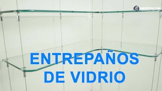 Como instalar entrepaños de vidrio o exhibidor con cables de acero