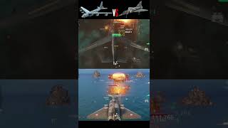 В-52H STRATOFORTRESS VS MIRAGE IVP (4P) BURST DAMAGE COMPARING IN MODERN WARSHIPS 🔥🔥🔥#shorts #viral