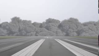 FumeFX Massive Sandstorm Dust Wave Composing Airport Berlin Tempelhof