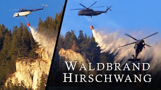 Waldbrand Hirschwang/Rax: Neue Hubschrauber (CH-53 & Mil Mi-17) für Löscharbeiten / Forest Fire #3