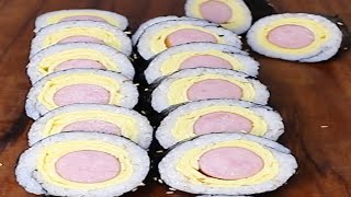 소풍갈때♥엄마표요리 [소시지계란말이김밥] / Mom's Cooking [Sausage Rolled Omelet Gimbap]