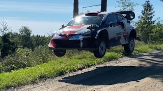 Elfyn Evans Rally Finland 2022 test Toyota GR Yaris Rally1