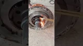 How to cutting bearing with gas cutting. #case #bearing #technical #shorts #views #cutting