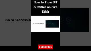 How to Turn Off Subtitles on Fire Stick #shortvideo #shorts #firetv