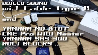 mi.1 Cable タイプBを他社製Bluetooth MIDIデバイスと接続してみる