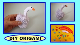 DIY ORIGAMI PAPER MINIATUR SWAN EASY TUTORIAL, GIFT IDEAS, MINI SCHWAN EINFACH FALTEN, GESCHENKIDEEN