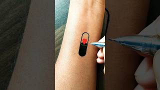 DIY | Heart in capsule easy tattoo .......#tattoo #viral #art #love #shorts