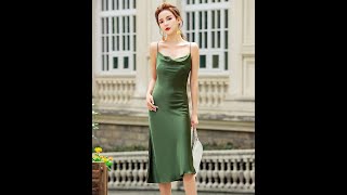 Classic Elegance Satin Slip Dress