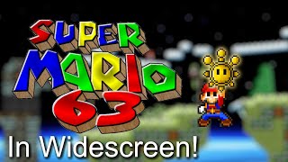 Super Mario 63 Legacy Edition - Widescreen Custom Stages!