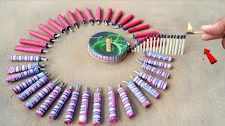 matches stick chain Reaction domino vs matches tilli #crackers #new #diwali #different #fireworks