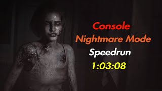 Resident Evil 3 NG Nightmare Mode PS4 Speedrun in 1:03:08 IGT - No Bonus/Shop Items!