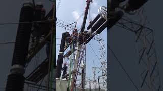 Install Circuit Breaker 500kV | Pemasangan Pemutus 500kV