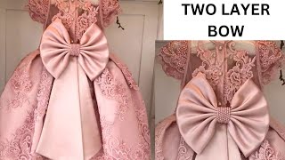 How to Make Fabric Bow || DIY Stylish Bow || Latest Design Cutting and Stitching Malayalam