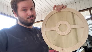 From Wood to Wonder: Creating a Pokéball Sign with a CNC Machine (My Shapeoko 4 XXL)